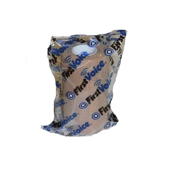 First Voice Self-Adhesive Bandage, 4" x 5yds (4-Pack), Tan TS-3190-4T