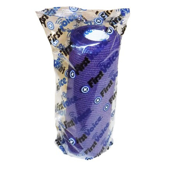 First Voice Self-Adhesive Bandage, 5" x 5yds (4-Pack), Purple TS-3192-4P