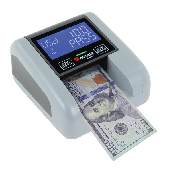 Cassida Advanced Counterfeit Detector with Convenient 4-Way Detection Quattro