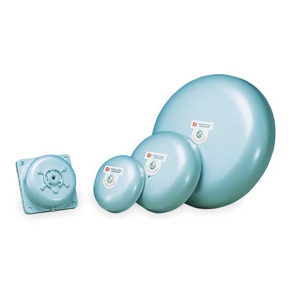 Vibrating Mechanism, Bell, Continuous, 24V DC, 98 to 102dB, Steel, Gray