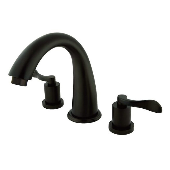 Kingston Brass Roman Tub Faucet, Oil Rubbed Bronze, Deck Mount KS2365DFL