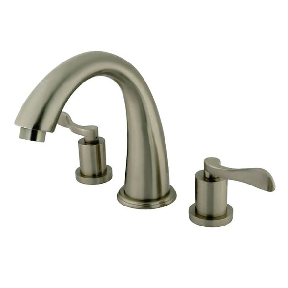 Kingston Brass Roman Tub Faucet, Brushed Nickel, Deck Mount KS2368DFL