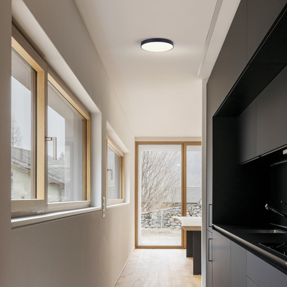 Canarm 8 In. Black Edgeless LED Disc Light Fixture