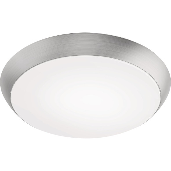 Feit 9 In. Brushed Nickel LED CCT Dimmable Flush Mount Ceiling Light Fixture