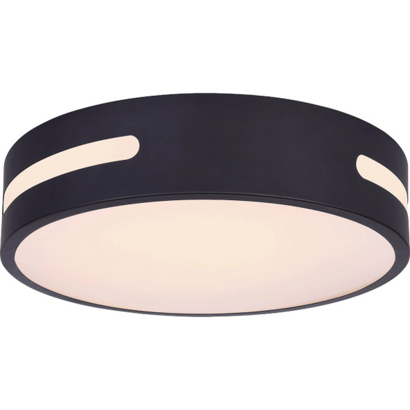 Canarm 13 In. Black Integrated LED Flush Mount Light Fixture CL-19-13-BK