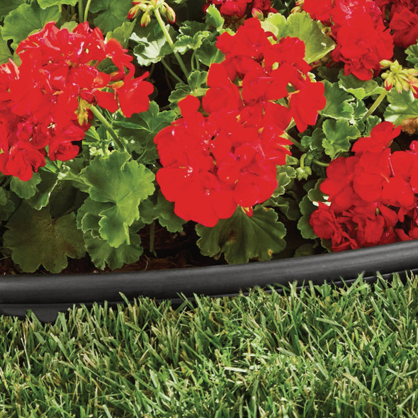 Master Mark Plus 4.5 In. x 20 Ft. Black Plastic Landscape Edging Kit with YardPack
