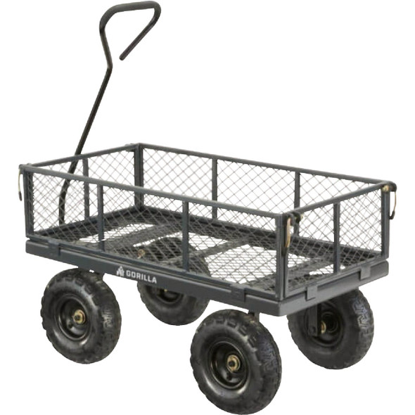 Gorilla Carts 3 Cu. Ft. 600 Lb. Steel Utility Garden Cart