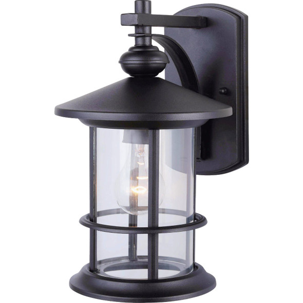 Canarm Treehouse 100W Black Outdoor Wall Light Fixture IOL124BK