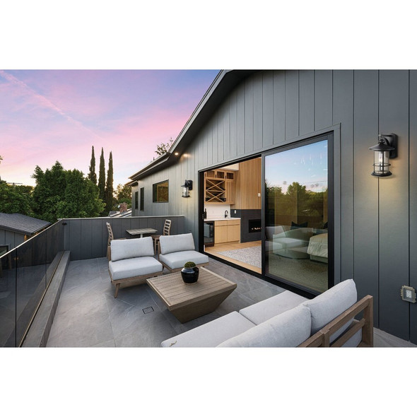 Canarm Treehouse 100W Black Outdoor Wall Light Fixture IOL124BK 505972