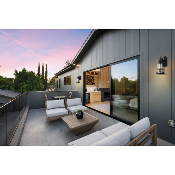 Canarm Treehouse 100W Black Outdoor Wall Light Fixture IOL124BK 505972