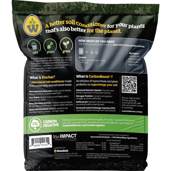 Wakefield Biochar 2 Qt. Garden & Raised Bed Soil Blend 4215 714705