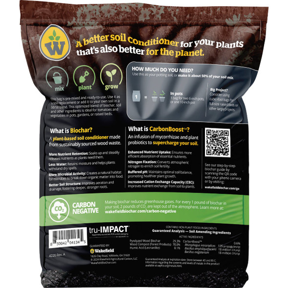 Wakefield Biochar 2 Qt. Tomato & Vegetable Soil Mix 4220 731483