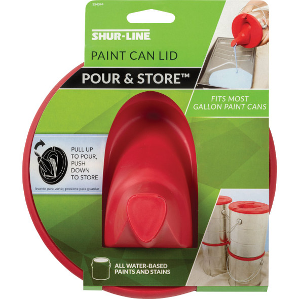 Shur-Line Store & Pour Lid for 1 Gal. Can, Red 2007061R