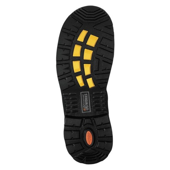 More Energy, Men's 6-Inch Work Boot, 10.5, M, Leather, 6 in Height, Black  RK6465