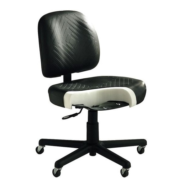 Cramer Polyurethane Task Chair, 22-3/4" to 33-1/4", No Arms, Wood RPMH2-282-2