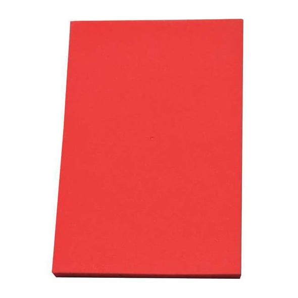 Foam Sheet, Crosslink, 12 in W, 24 in L, 3/8 in Thick, Red