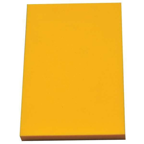 Foam Sheet, Crosslink, 12 in W, 24 in L, 1/2 in Thick, Yellow