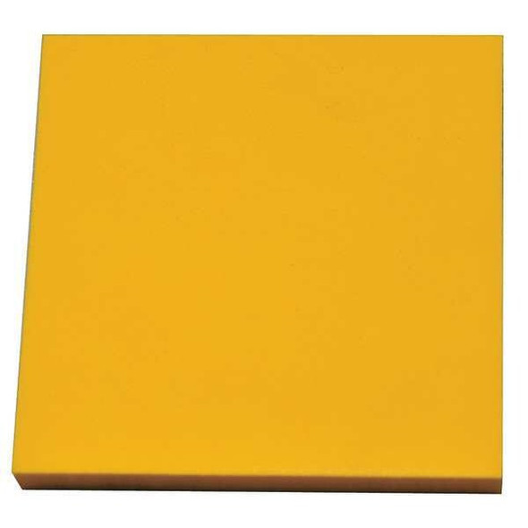 Foam Sheet, Crosslink, 24 in W, 24 in L, 1/4 in Thick, Yellow