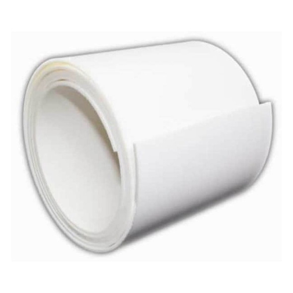 White PTFE Sheet Stock 60" L x 6" W x 0.125" Thick