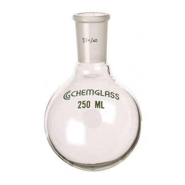Chemglass Boiling Flask,Colorless,137 mm H CG-1506-17