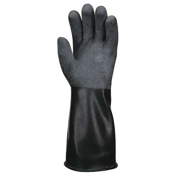 Mcr Safety CP25 Chemical Resistant Gloves, Butyl, 14 in L, 25 mil, Black, M, 1 PR CP25RM