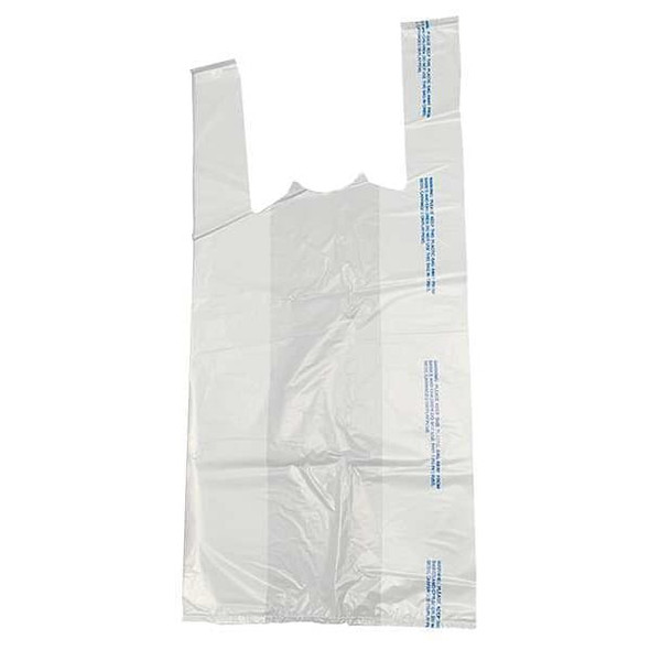 Manufacturer Varies T-Shirt Bags,White,21 In. L,PK1000 5DUP8