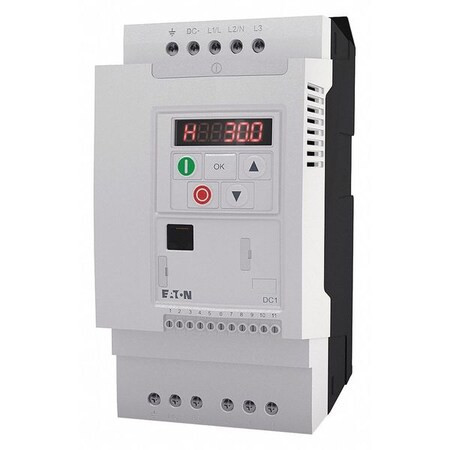 Eaton Variable Frequency Drive, 3 HP, 200-230V, Cutler-Hammer DC1-12011NB-A20CE1