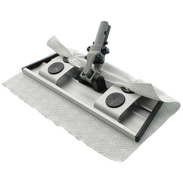 Berkshire 11-1/64" Flat Mop Frame, Silver, Black BCR.MOP3.1