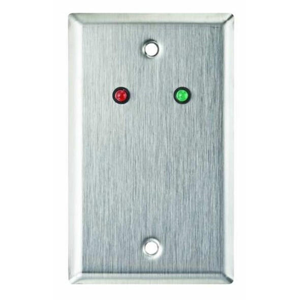 Alarm Controls Wall Plate,Single Gang,Stainless Steel RP-09L