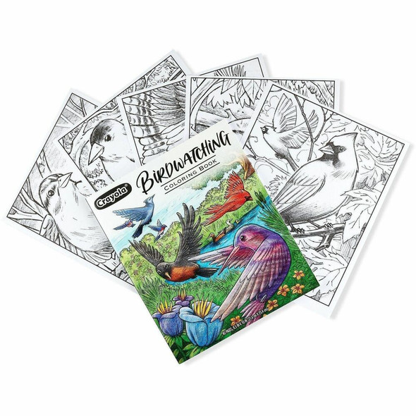 Crayola Bird Watching Coloring Book Printed Book - 40 Pages - Book Crayola Bird Watching Coloring Book Printed Book - 40 Pages - Book