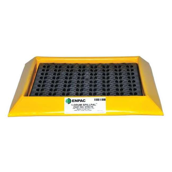 Enpac Spill Tray, Yellow/Black, Square, 6 gal 5750-YE-G