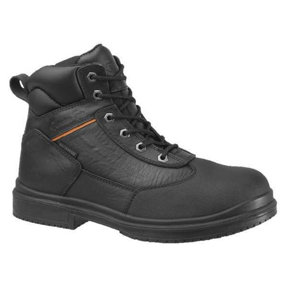 Unisex 6-Inch Work Boot, 9 W, Steel Toe, 6 in H, Black, 7800  7800-9W