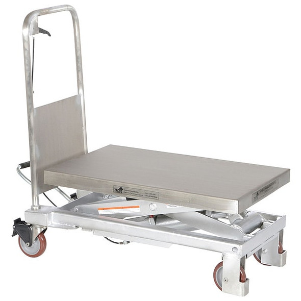 Manufacturer Varies Scissor Lift Cart, SS, 1000 lb. Cap, 19-3/4"W, 32-1/2"L CART-1000-PSS