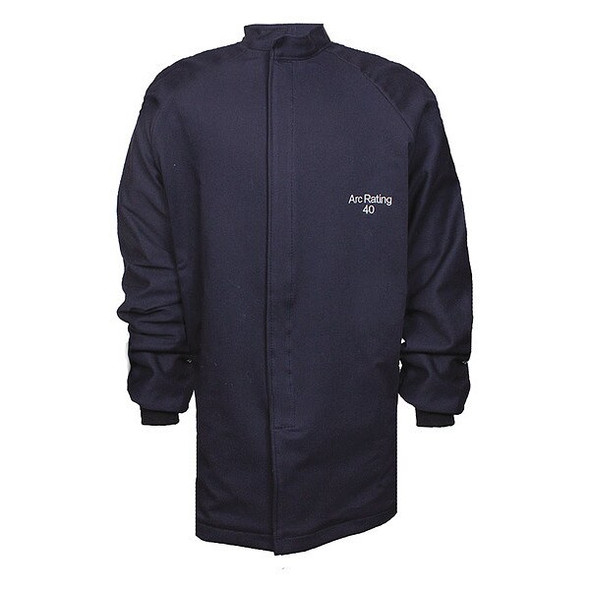 FR Jacket, 40 cal/sq cm, 2XL, 9 oz UltraSoft(R), Hook-and-Loop Closure
