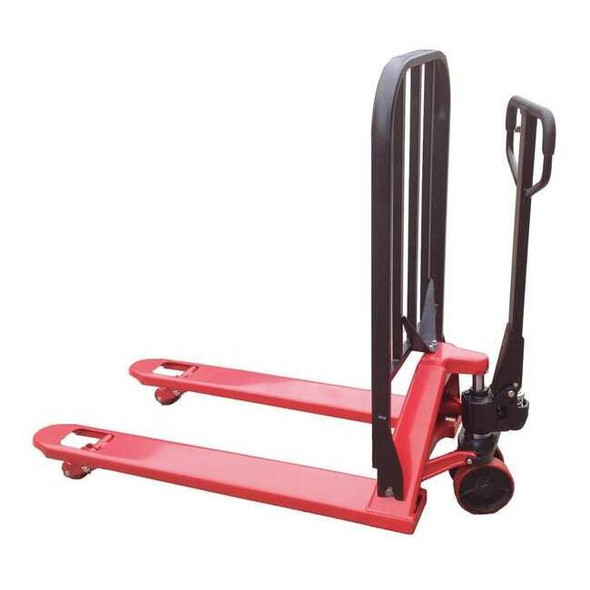 Dayton Pallet Jack, 63 in, 27 in, Red, 5500 lb 24L324