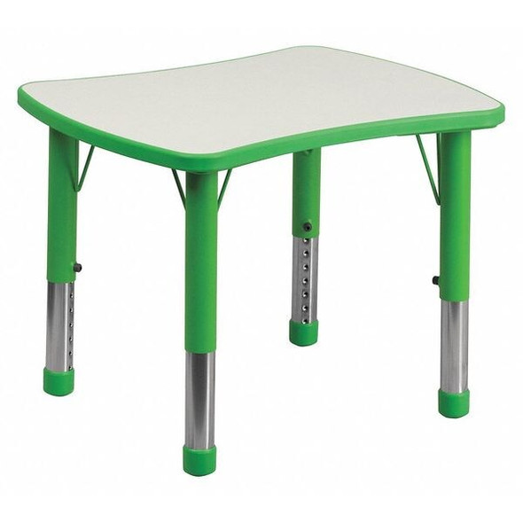 Preschool Table,Green,21-7/8"x26-5/8" Preschool Table,Green,21-7/8"x26-5/8"