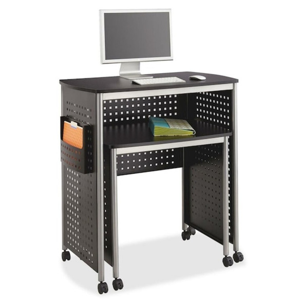 Safco Computer Desk Computer Desk, 22" D X 30-1-2" H, 32-1-2" W X 1907BL