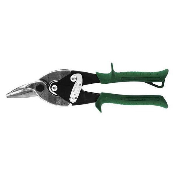 Midwest Snips Aviation Snip, Right Curves/Straight, 9 3/4 in, Steel MWT-6716R