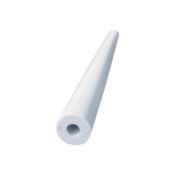 Pipe Insulation, 7/8" OD, 4 ft. L, Melamine Foam, 1 in Wall