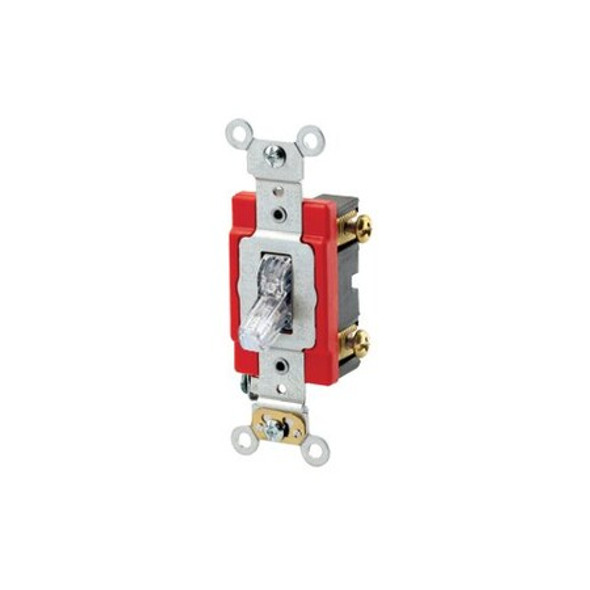 Leviton AC Quiet Switch,Clear,4.1 in H 1221-PLC