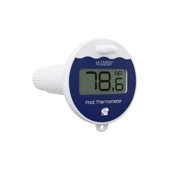 La Crosse Technology Pool Thermometer,Blue/White LTV-POOL-INT