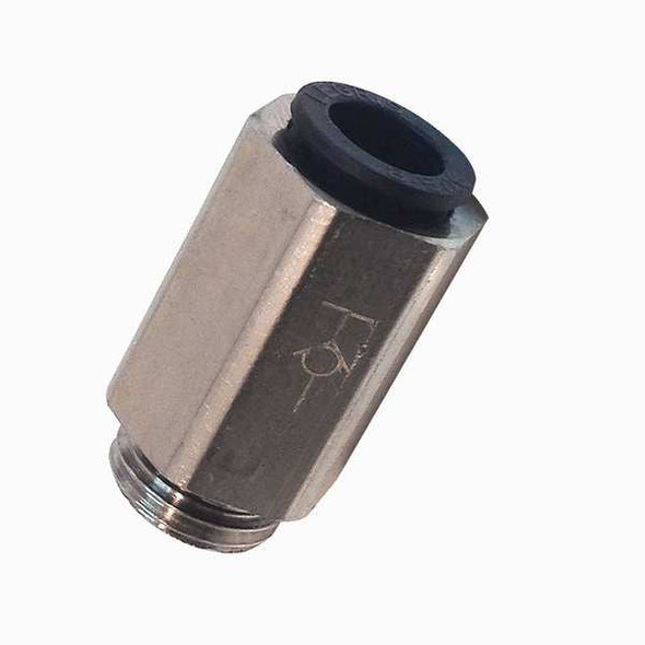 Legris Metric Push-to-Connect Fitting, Brass, Silver 3391 08 13