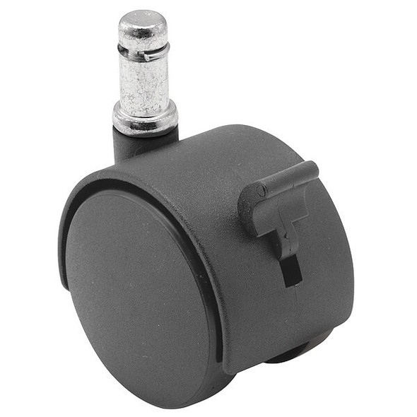 60mm Non-Marking Nylon Swivel Caster, Side Brake, Loads Up To 100 lb