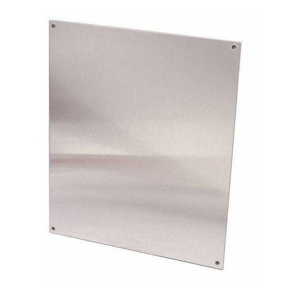 Hubbell-Wiegmann Back Panel, 18.88"H, 14.88"L, StainSteel HW-MP2016SS