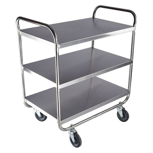 Manufacturer Varies Utility Cart,Assembled,SS,Silver 60EF11