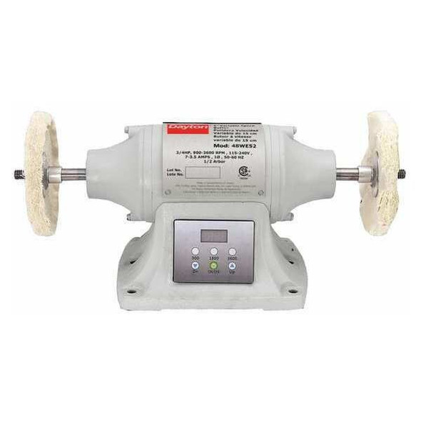Dayton Bench Buffer,115V,Buffing/Polishing 48WE52 Dayton Bench Buffer,115V,Buffing/Polishing 48WE52