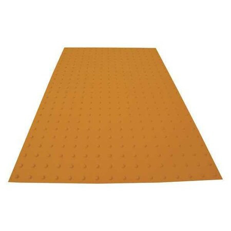 ADA Warning Pad Flexible Cement Yellow, 3 ft W x 5 ft L, 1 in Thick