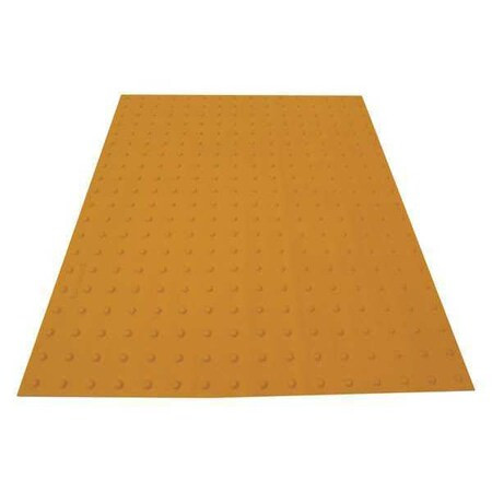 ADA Warning Pad Flexible Cement Yellow, 3 ft W x 4 ft L, 1 in Thick