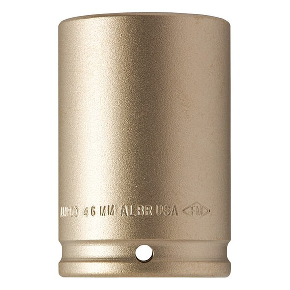 1/2 in Drive Impact Socket 1/2 in Size Hex Deep Depth, Natural