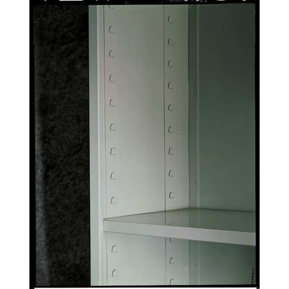 Tennsco 3-Shelf Bookcase, All Welded Steel 42"x36" Light Grey BC18-42 LIGHT GREY